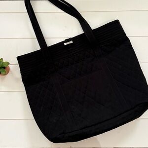 Vera Bradley Black Quilted Tote Bag